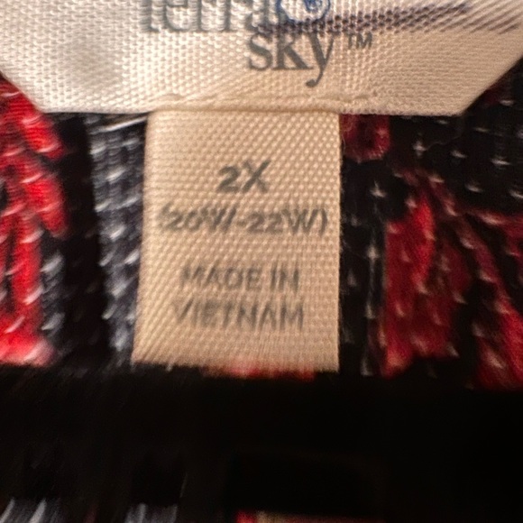 NWT Tera Sky long sleeve Plus Size flowy Holiday dress. - Picture 6 of 8